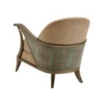 Contemporary Accent Chair with Textured Outer Shell
