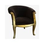 Louis XVI Style Painted and Gilded Armchair