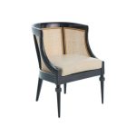 Magnificently Carved Swedish Grace Bergère in Oak