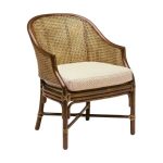 Antique-Style Tapestry Upholstered Armchair