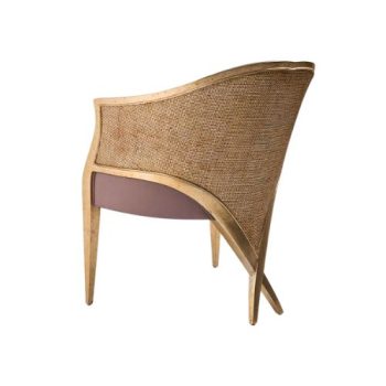 Vintage-Style Upholstered Accent Chair
