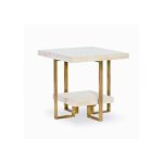 Tiered Radial Pattern Side Table