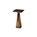 Upholstered Side Table with Nailheads