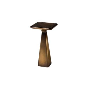 Upholstered Side Table with Nailheads