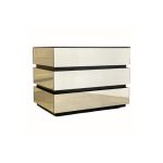 3-Drawer Accent Chest in Red and Cream