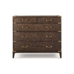 Carved 2 Over 3 Drawer Chest