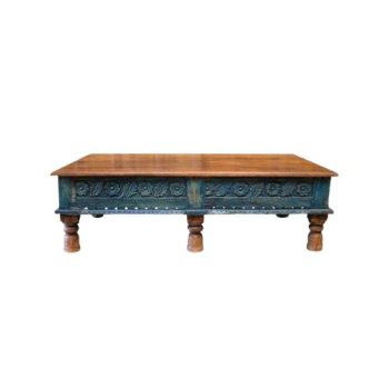 Chinese Oriental-Coffee Table with 4 Drawers