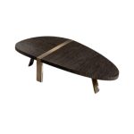 Luxury Baroque Coffee Table with Glass Top Antique Gold / Black