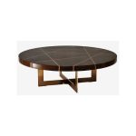 Art Deco Luxury Real Leather Coffee Table