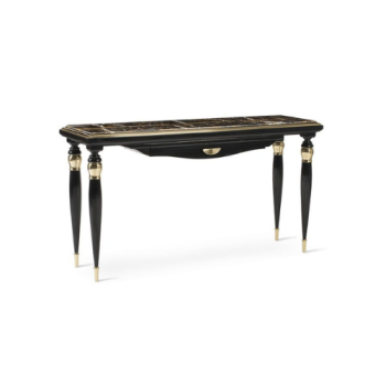 Marble Console Table in Brass