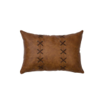 Green Linen Throw Pillow with Zipper Detail