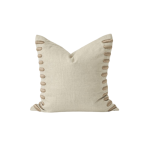 Textured Cushion with Gold Accents