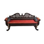 Regency Caned Settee