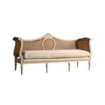 Daybed with Woven Panel Back