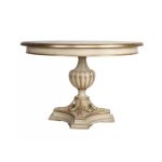 Luna Natural Wood White Foyer Table