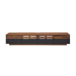Three Drawer Contemporary Grey Entertainment Unit