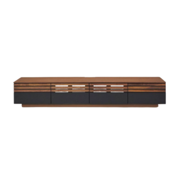 Three Drawer Contemporary Grey Entertainment Unit