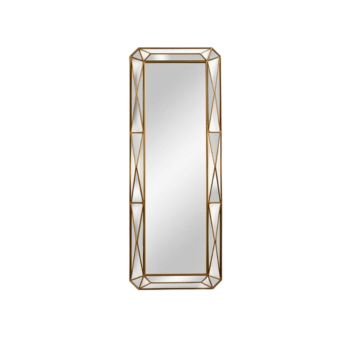 Silver Beaded Wall Mirror