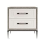 Modern Two-Tone Lacquered Nightstand