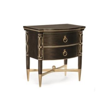 Modern Two-Tone Nightstand with Drawer