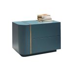 Modern Stackable Storage Boxes with Leather Handles