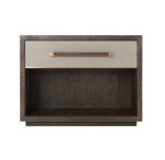 Art Deco Inspired Two-Drawer Nightstand