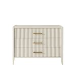 Modern Two-Tone Chevron Nightstand