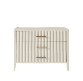 Modern Two-Tone Chevron Nightstand