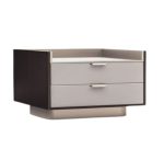 Modern Textured Two-Drawer Nightstand