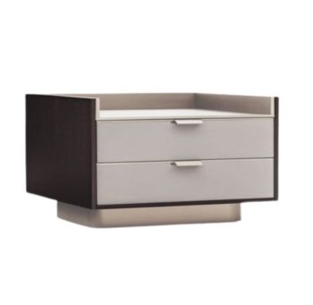 Modern Textured Two-Drawer Nightstand