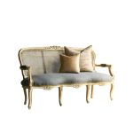 Vintage/Antique French Style Cane Settee/Bench
