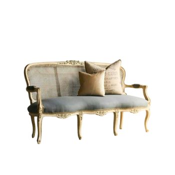 Vintage/Antique French Style Cane Settee/Bench