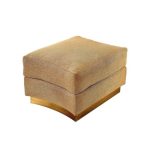 Round Upholstered Accent Ottoman
