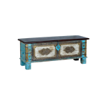 Mango Wood Storage Box with Carved Detailing