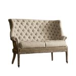 Vintage Wingback Chair with Needlepoint Tapestry