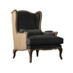 Gold Leaf Wingback Chair